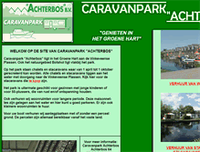 Tablet Screenshot of caravanpark.nl